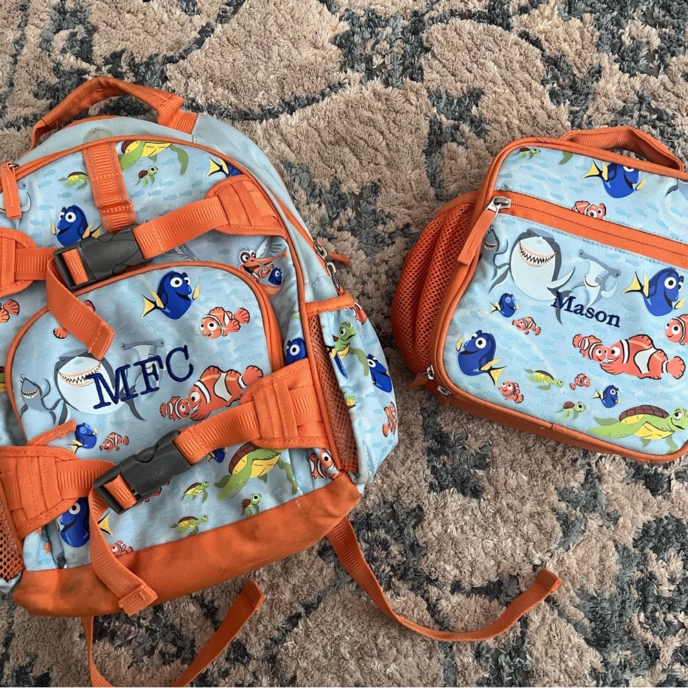PBK Finding Nemo Glow in the Dark Backpack and Lunchbox